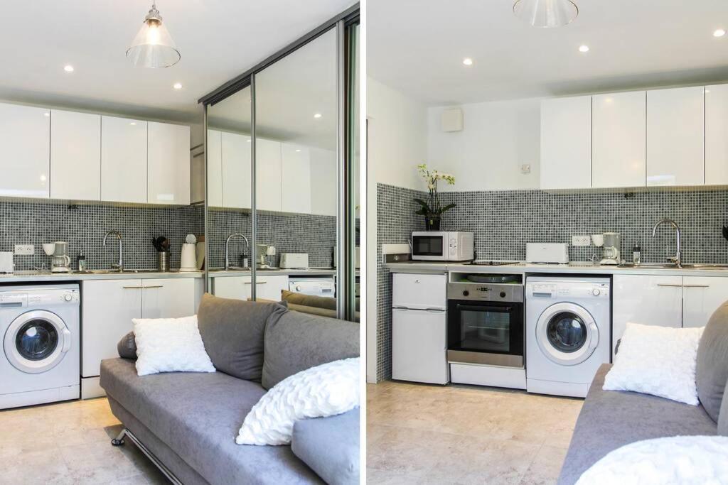 Appartement Lumineux Avec Terrasse Jardin Et Acces Piscine Вільфранш-сюр-Мер Екстер'єр фото