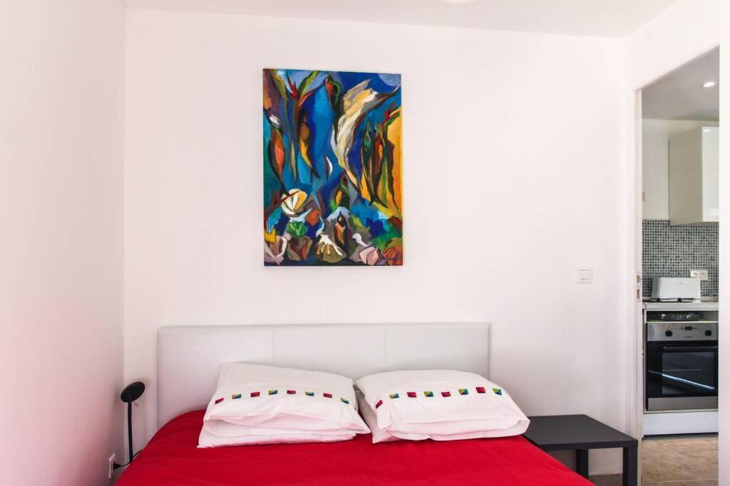 Appartement Lumineux Avec Terrasse Jardin Et Acces Piscine Вільфранш-сюр-Мер Екстер'єр фото